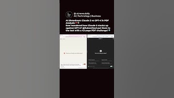 Missed the epic AI showdown? 🥊📚 Claude 3 vs. GPT-4 battled it out in PDF analysis! #ai #chatgpt