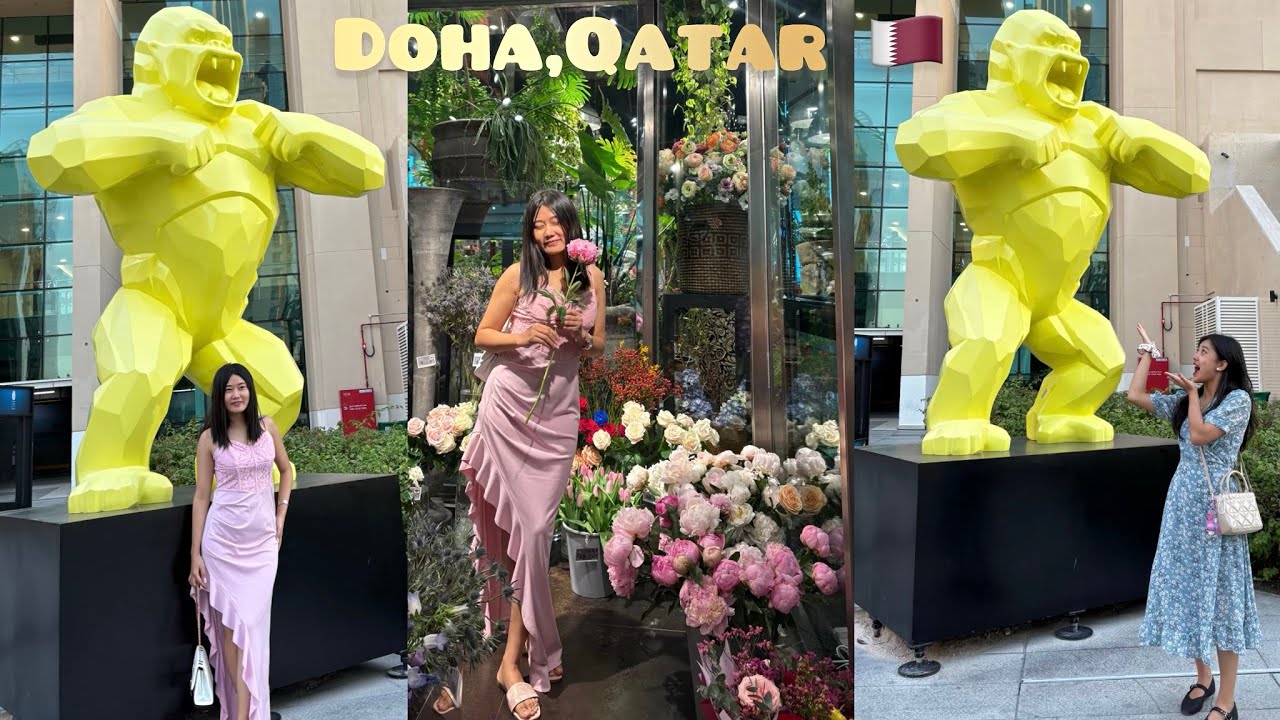 Пересадка в Дохе, Катар с бортпроводниками Naga 🇶🇦