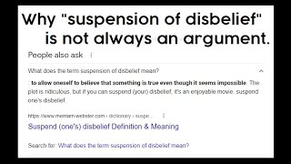 On "Suspension Of Disbelief" (CK#2 Clip)