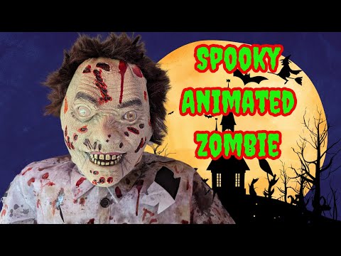 Guard Zombie Animatronic Prop Setup/Review Halloween Prop