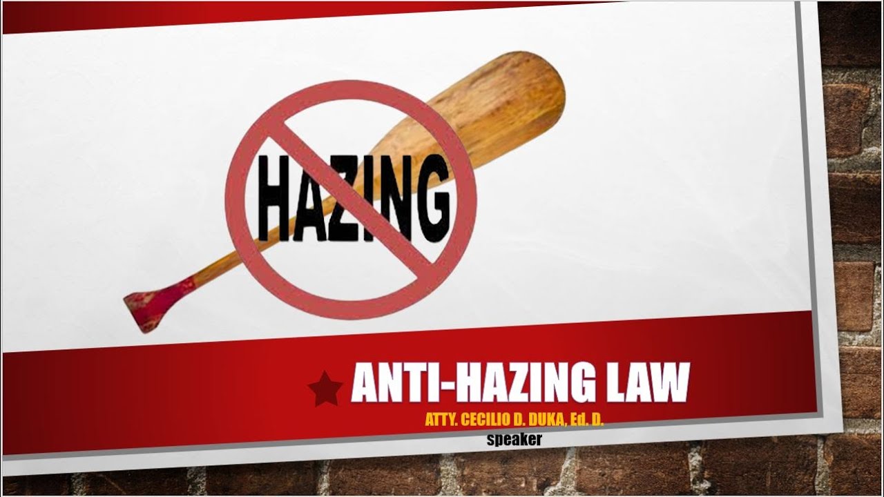 ANTI-HAZING LAW