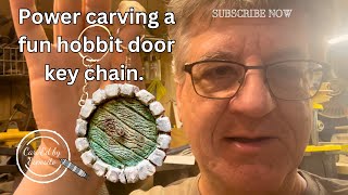 You can easily make this fun hobbit door key chain.