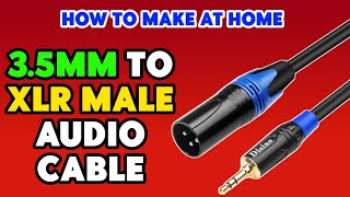 3.5mm TRS to XLR Male Audio Cable – Professional Grade'? mobile phone aux to mixer XLR male cable