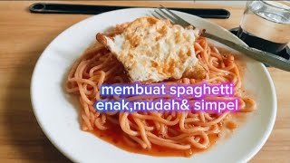 Download lagu MEMBUAT SPAGHETTI SEDERHANA ALA RUMAHAN || SIMPEL ENAK DAN MUDAH