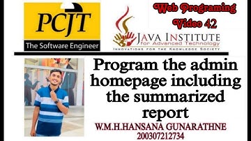 Web Programming Video 42 | Java Institute | Eshop |
