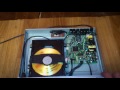 Чистим лазер на проигрывателе DVD.  Clean the laser on the DVD player.