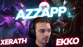 AZZAPP | XERATH VS EKKO | MID GAMEPLAY | Patch 13.16 / Season 13 | #LeagueofLegends