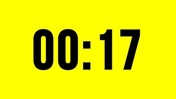 17 Second Timer Countdown No Music With Alarm