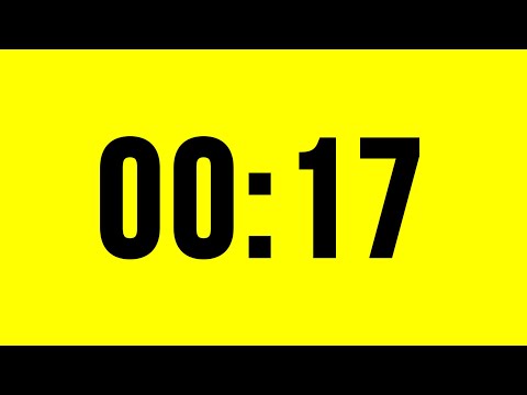 17 Second Timer Countdown No Music With Alarm