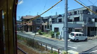 名鉄3500系　側面展望　須ケ口→甚目寺（津島線普通）　3522編成