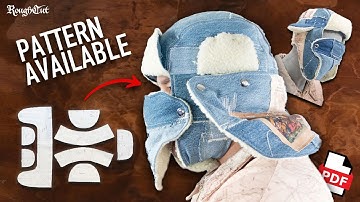 I Spent 24 Hours Sewing This Denim Trapper Hat (Pattern For Sale) 🧵