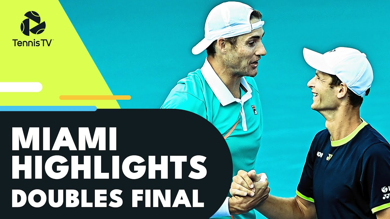 Isner and Hurkacz vs Koolhof and Skupski For the Title Miami Open 2022 Doubles Final Highlights