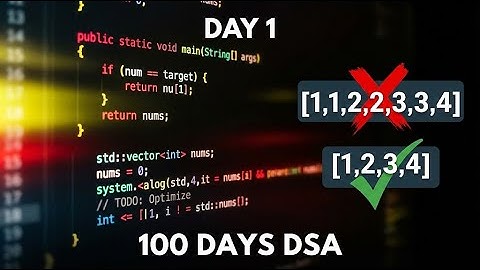 Day 1: Remove Duplicates from a Sorted Array | Join My 100-Day DSA Grind | Java | #001