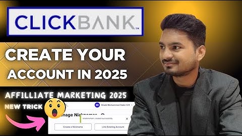 How To Create Clickbank Account In India | Click Bank Account Kaise Banaye | Click Bank Account 2025