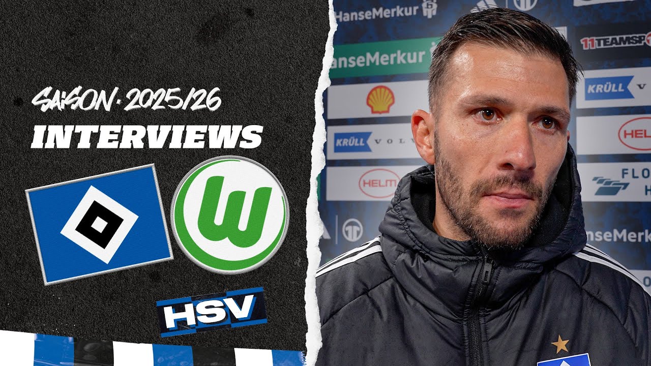 "SCHWER, STOLZ ZU SEIN" | Interviews nach dem Spiel gegen Wolfsburg | HSV vs. VfL Wolfsburg