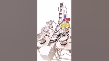 Automatic multi hardware mixed materials vibrating bowl counting feeding bag filling sealing packing