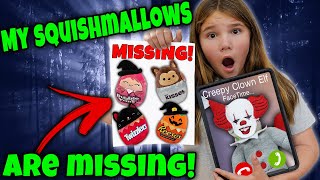 My Halloween Squishmallows Are Missing! Creepy Clown Elf Facetimed Me!
