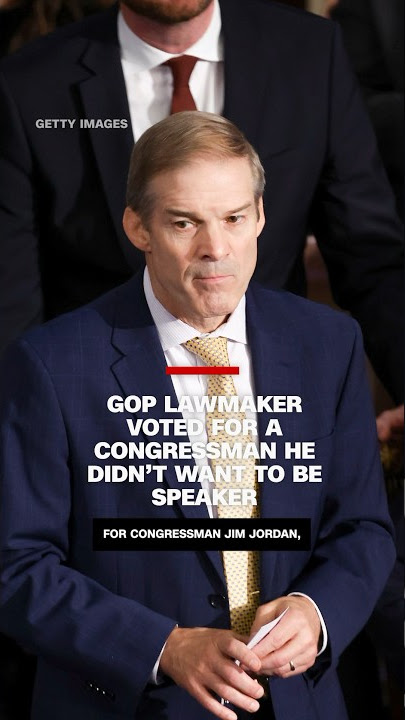 GOP lawmaker voted for a congressman he didn’t want to be Speaker