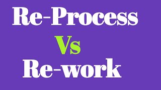 Re process and  Re work in Pharmaceuticals.#reprocess #rework