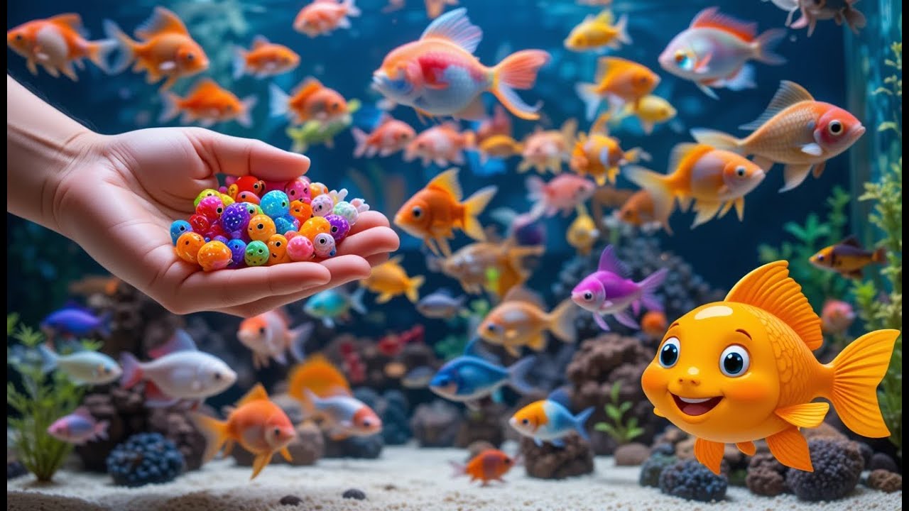 Giant Colorful Eggs Fishing 🥚🐠 | Pink Catfish, Guppy, Turtle, Frog, Green Prawn