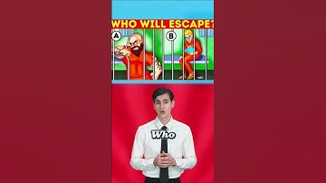 Who Will ESCAPE? #riddlejourney #animatedcharacter #mindbendingquiz #cartooncharacter #quiz #trivia