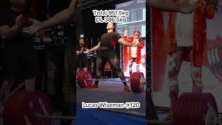 CANPL Nationals 2026 SQ 375kg BP 190kg DL 386.5kg Total 951.5kg by Lucas Wiseman @120
