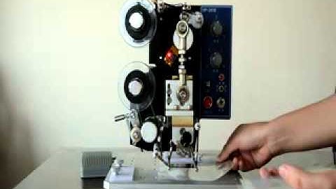 China Jinan Dongtai Automatic and Manual Dual-use type Ribbon Coding Machine Video Show