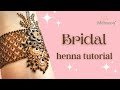 Semi Bridal Henna design | Bridal mehndi design inspired from mehndibyhayat |beautiful bridal design