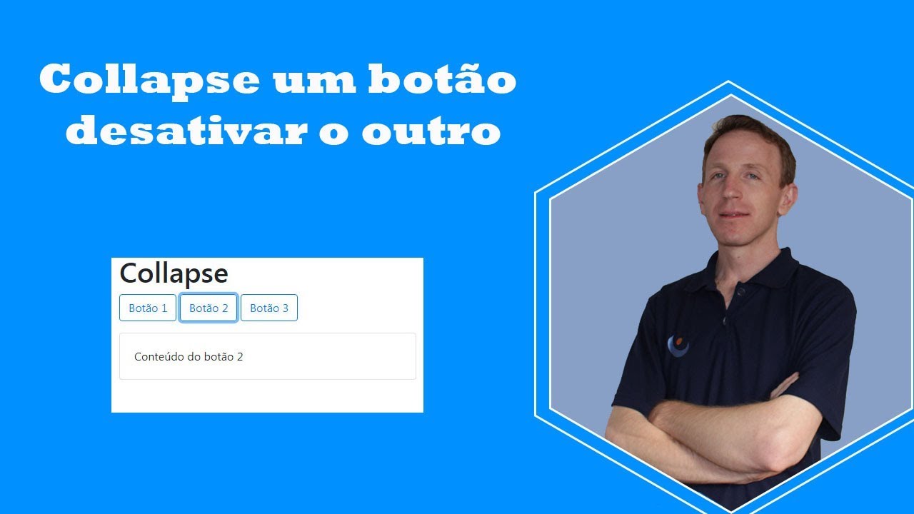 Como fazer um botão collapse Bootstrap desativar o outro - YouTube