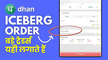 Iceberg Order Explained in Dhan - Best Order For Option Trading? Buy & Sell Live Demo