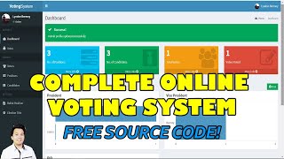 Complete Online Voting System using PHP/MySQLi | Free Source Code Download screenshot 1