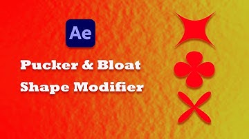 Pucker and Bloat Shape Modifier in after effects #aftereffects #aftereffectstutorial#motiongraphics
