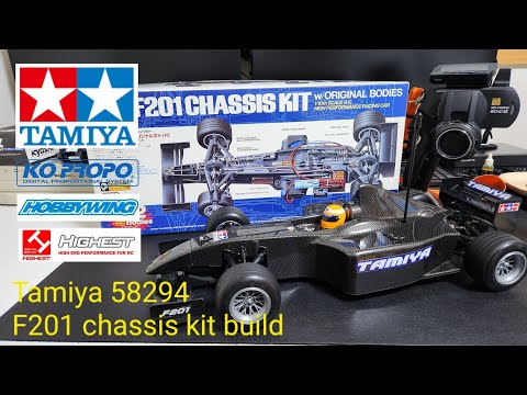 Tamiya F1 rc car 58294 F201 chassis kit build / 타미야 f201