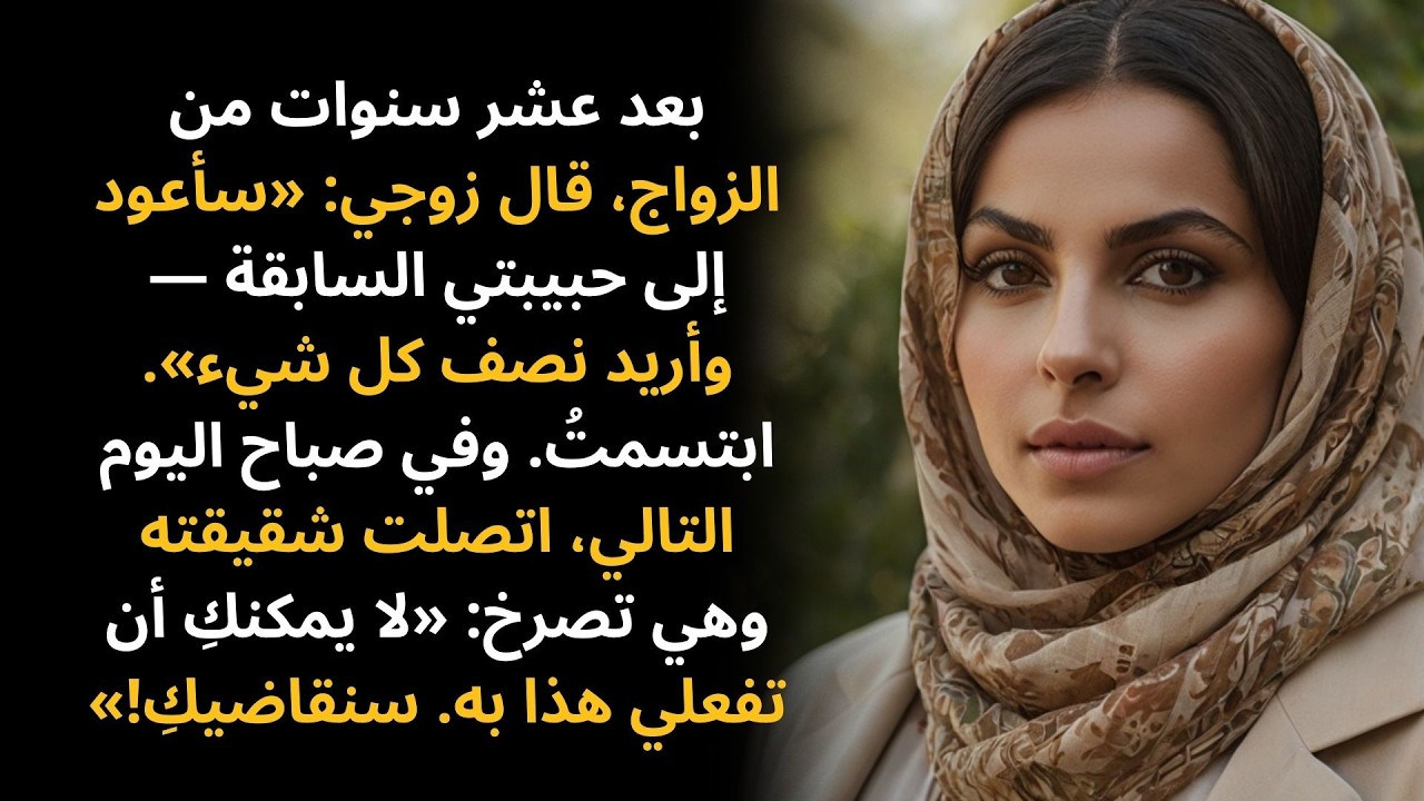 بعد عشر سنوات من الزواج، قال زوجي: «سأعود إلى حبيبتي السابقة — و…»