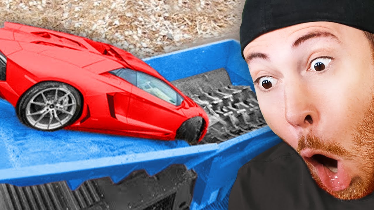 Can a Car Survive A Giant Shredder?