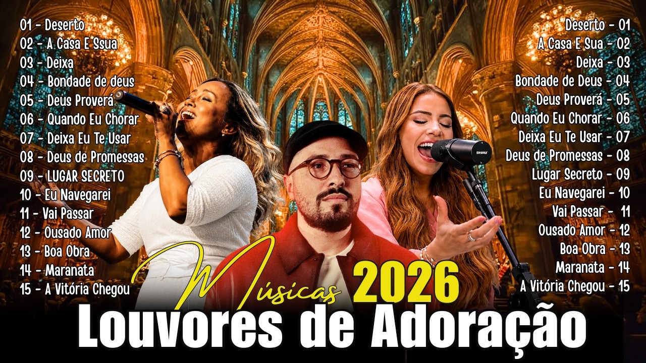 Top Gospel 2026✝️HINOS GOSPEL 2026, Músicas Gospel Mais Tocadas,100 Louvores, #musicaevagelica