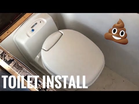 HOW TO FIT A TOILET IN A VAN! Thetford Cassette Toilet  ||   Van Conversion