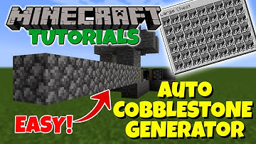 Automatic Cobblestone Generator - Minecraft Tutorial