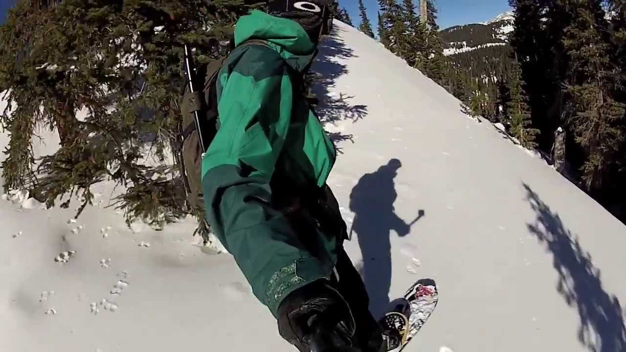 Powder surfing in Colorado - YouTube