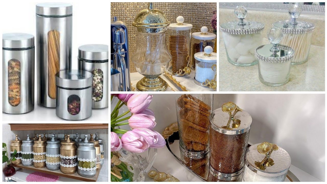 افكار💡إعادة تدوير بسيطة وراقية #قنينات زجاج#قراعي#قارورات#برطمانات DIY recyclage des pots