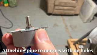 Easy way to attach pipes to synchronous motors