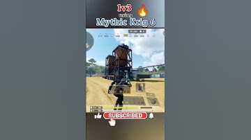Pure 1v3 Using Mythic Krig 6😎✅ #noobgamingyt #Shorts #codm #codmobile #callofdutymobile #1v3