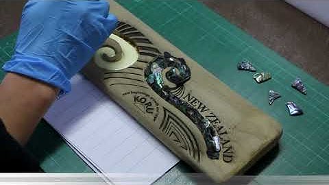 Abalone Shell Pieces Inlay Method