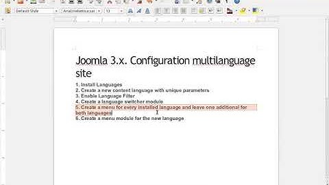 Joomla Create multilanguage site 2