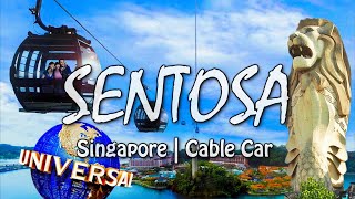 SENTOSA Island in Singapore | Cable Car | Merlion | Palawan ...