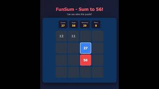 Fun Sum to 56! #riddle #game #puzzle #braingames #brainteaser