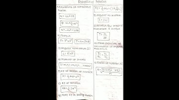 ROTATIONAL MOTION CLASS 11 FORMULA📃📃