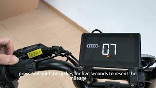 [ V20 Pro ] P07 mileage reset and factory setting adjustment
