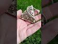 Hand-made Mason amulet. Masonic All Seeing Eye pendant. Eye set within a triangle. Eye of Providence