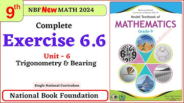 Class 9 Maths Chapter 6 Exercise 6.6 New Book| National Book Foundation Class 9 Maths | MathPhysics